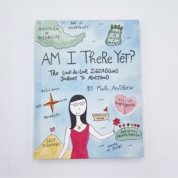 Am I There Yet Journey to Adulthood by Mari Andrew Hardcover Illustrated Book - Picture 2 of 4